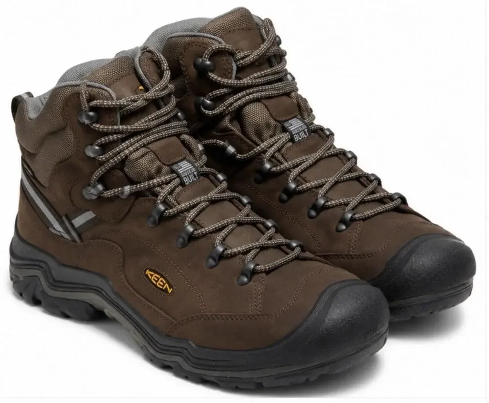 KEEN Durand II Mid WP Wide Men’s 14 Waterproof Hiking Boots Brown New W/box